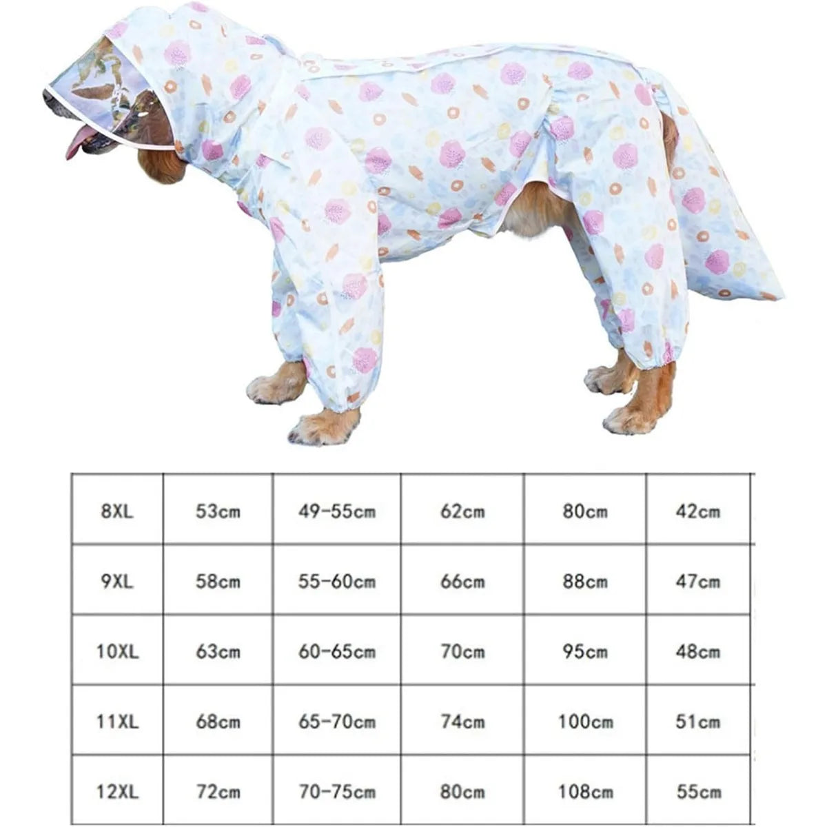 Extra Large Dog Raincoat.A0151