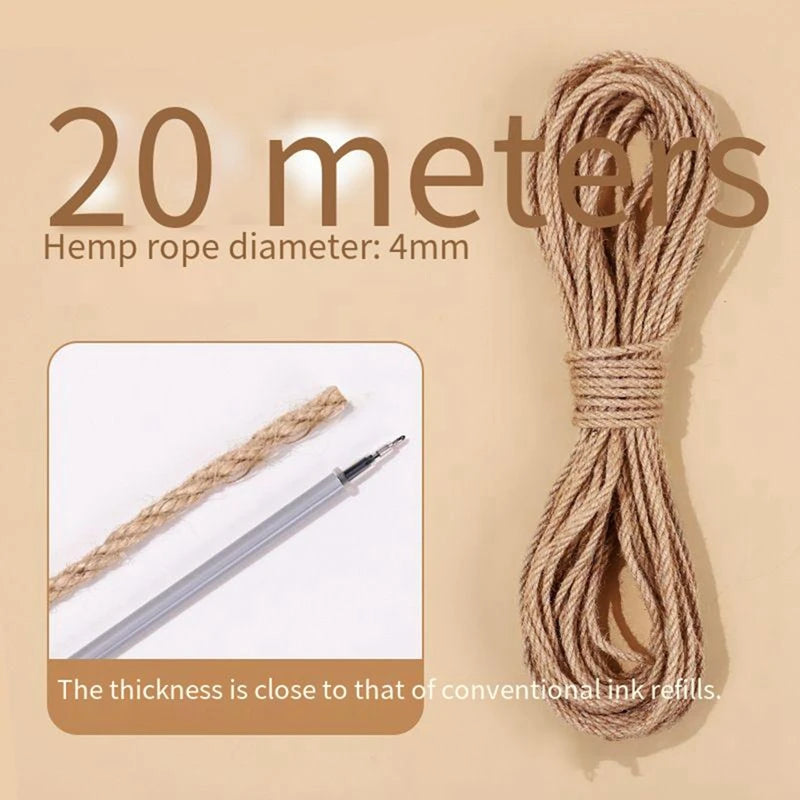 Natural Sisal Rope – DIY Cat Scratching Post A0288