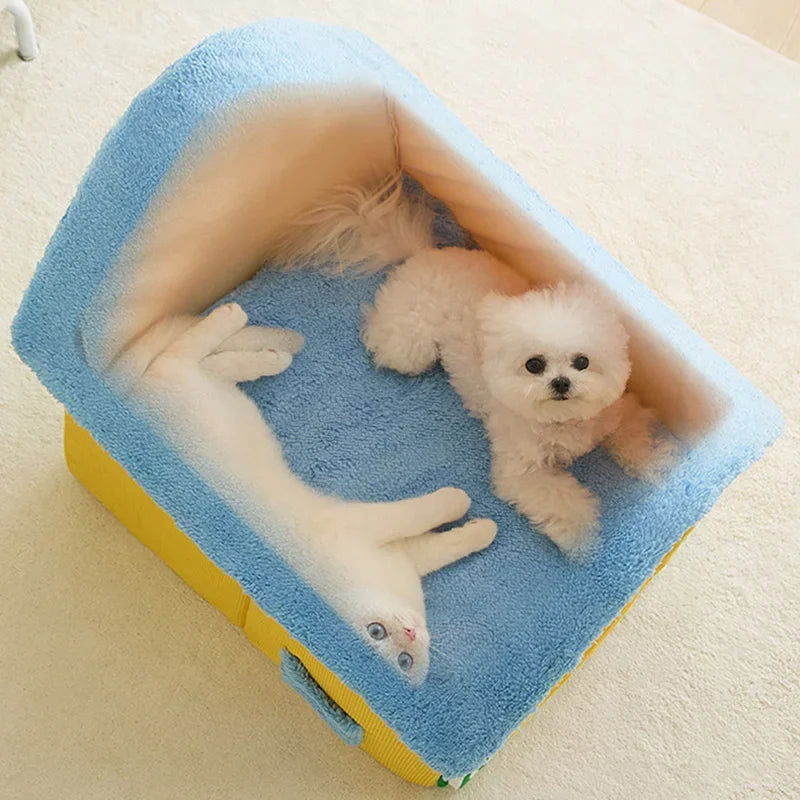 Foldable Dog House Warm Pet Bed A0386