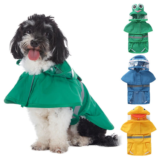 Fashionable Reflective Dog Raincoat.A0153