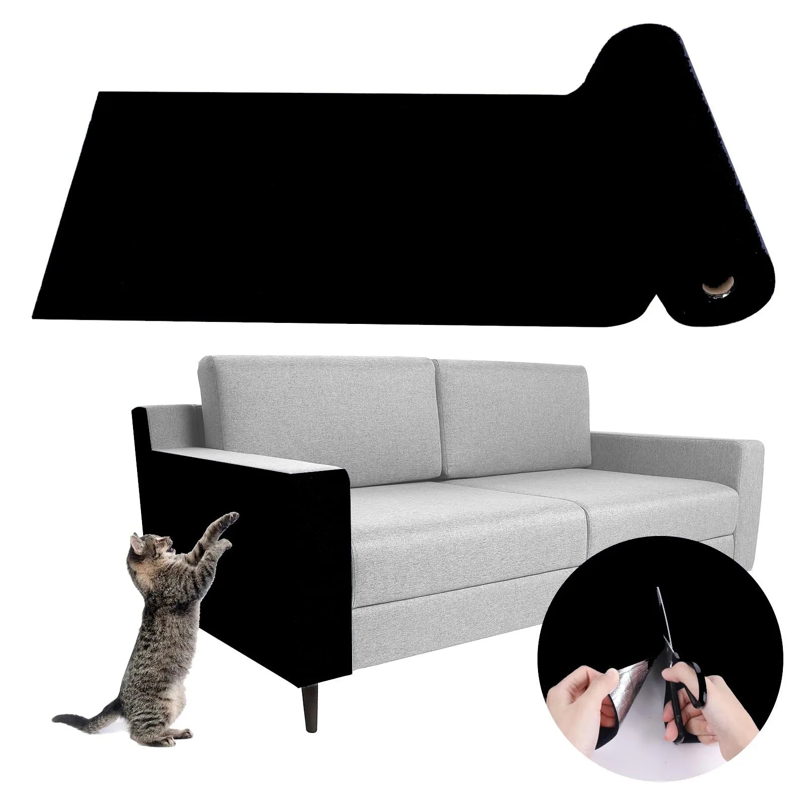 1M Cat Scratching Mat – Self-Adhesive Sofa Protector A0193