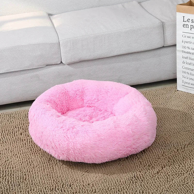 Round Plush Cat Bed A0050