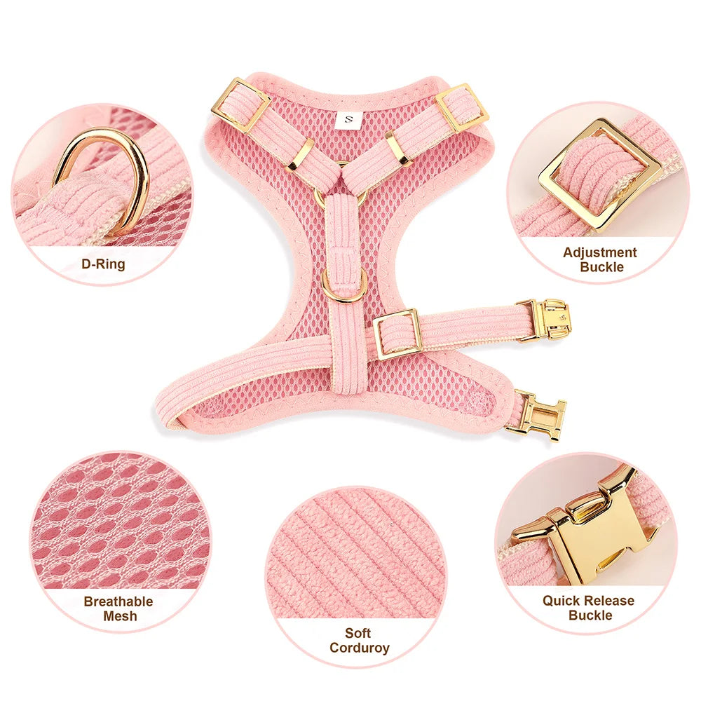 Bowknot Dog Harness Set A0034