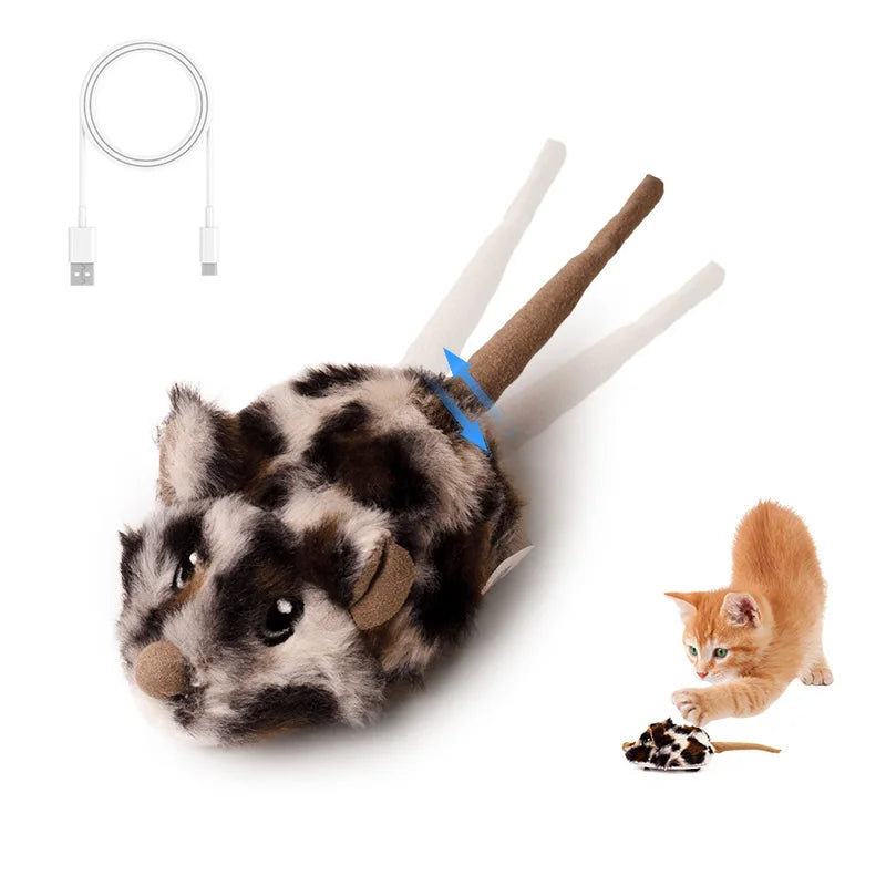 Rechargeable Motion Mouse Cat Toy with Sound A0393