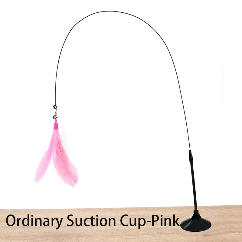 Cat Teaser Wand with Suction Cup A0304