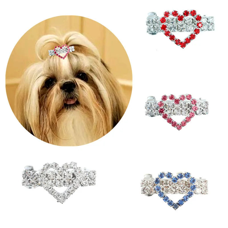 Fashion Rhinestone Pet Hair Clip A0212