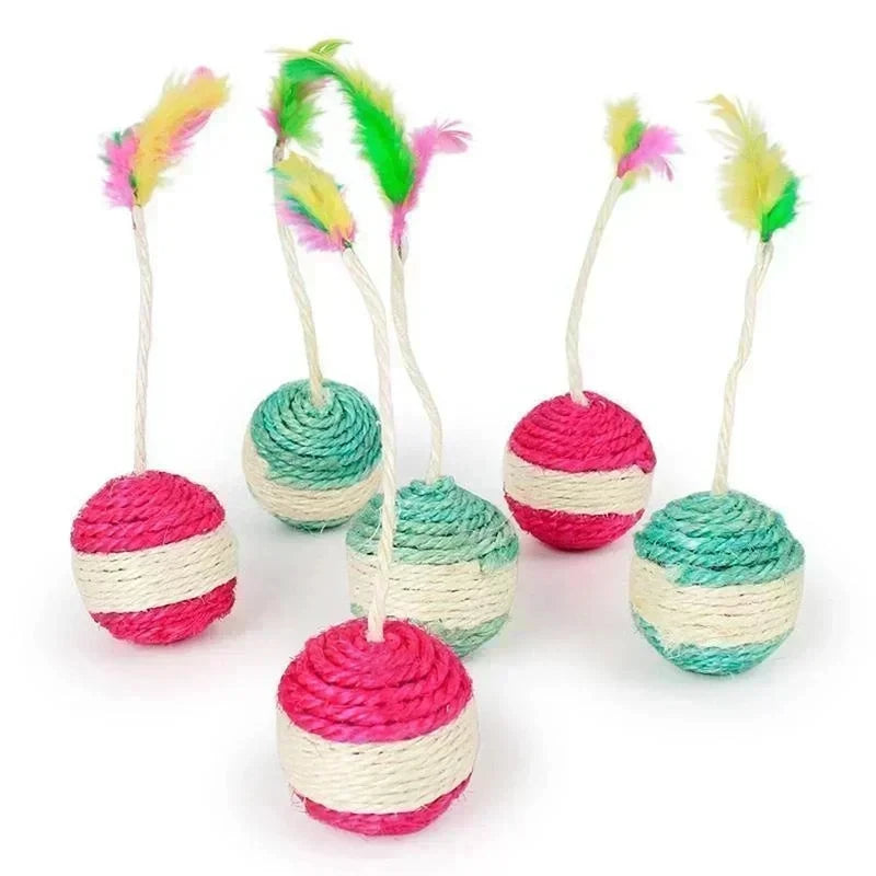 Sisal Scratching Ball Toy A0239