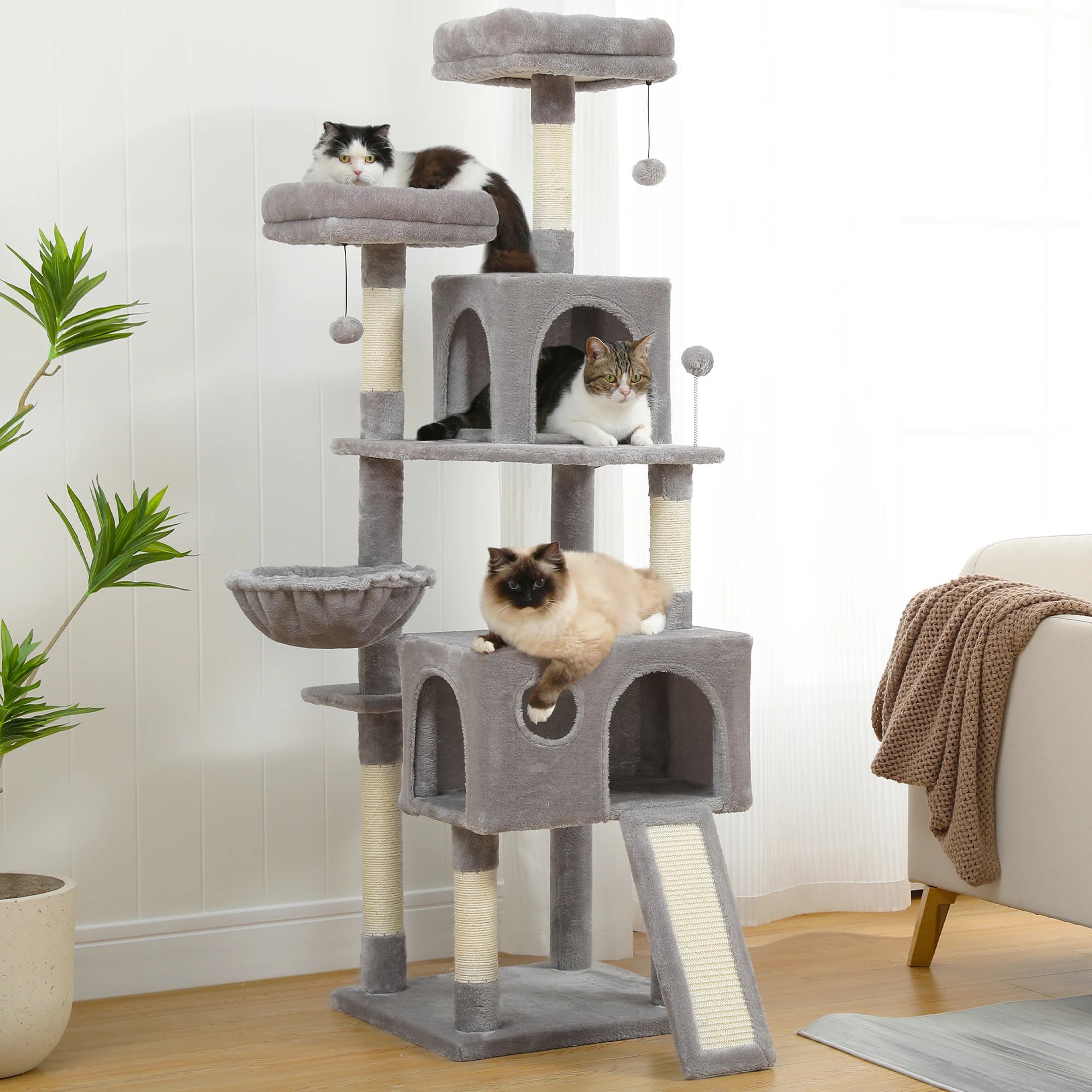 Cat Climbing Frame Scratching Post Tree Toy Gym A0289